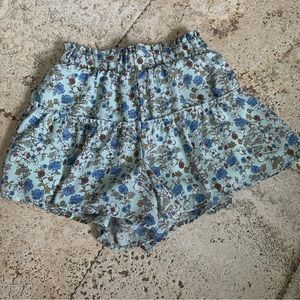 Forever 21 Floral Flowy High Rise Shorts